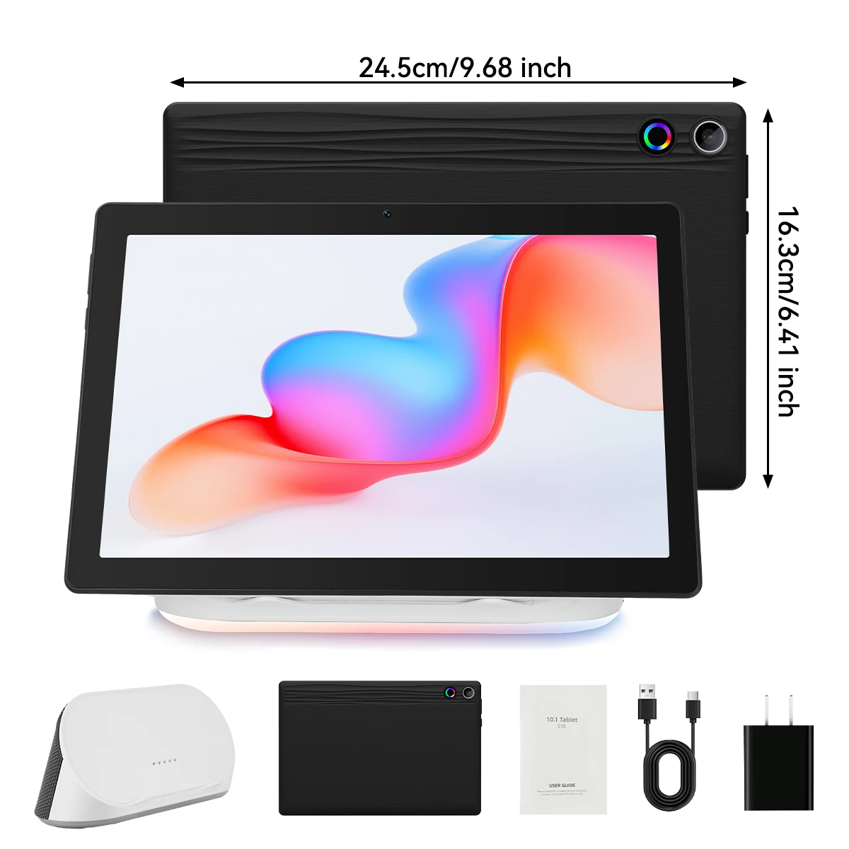 2025 Android-tablet met oplaadluidspreker Dock 8 Core CPU 14 GB + 64 GB opslag met 1 TB uitbreiding WiFi6 BT Google Tablet EU-versie