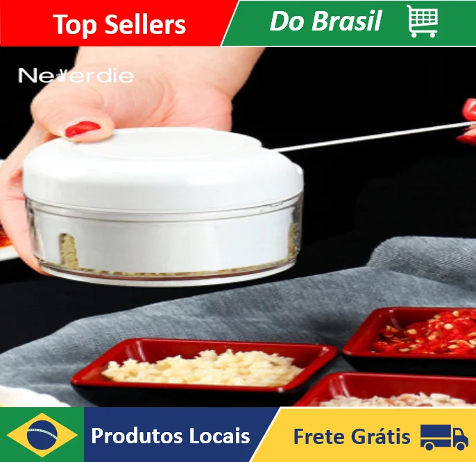 Mini Food Processor Manual Garlic Shredder 250 ml - Neverdie