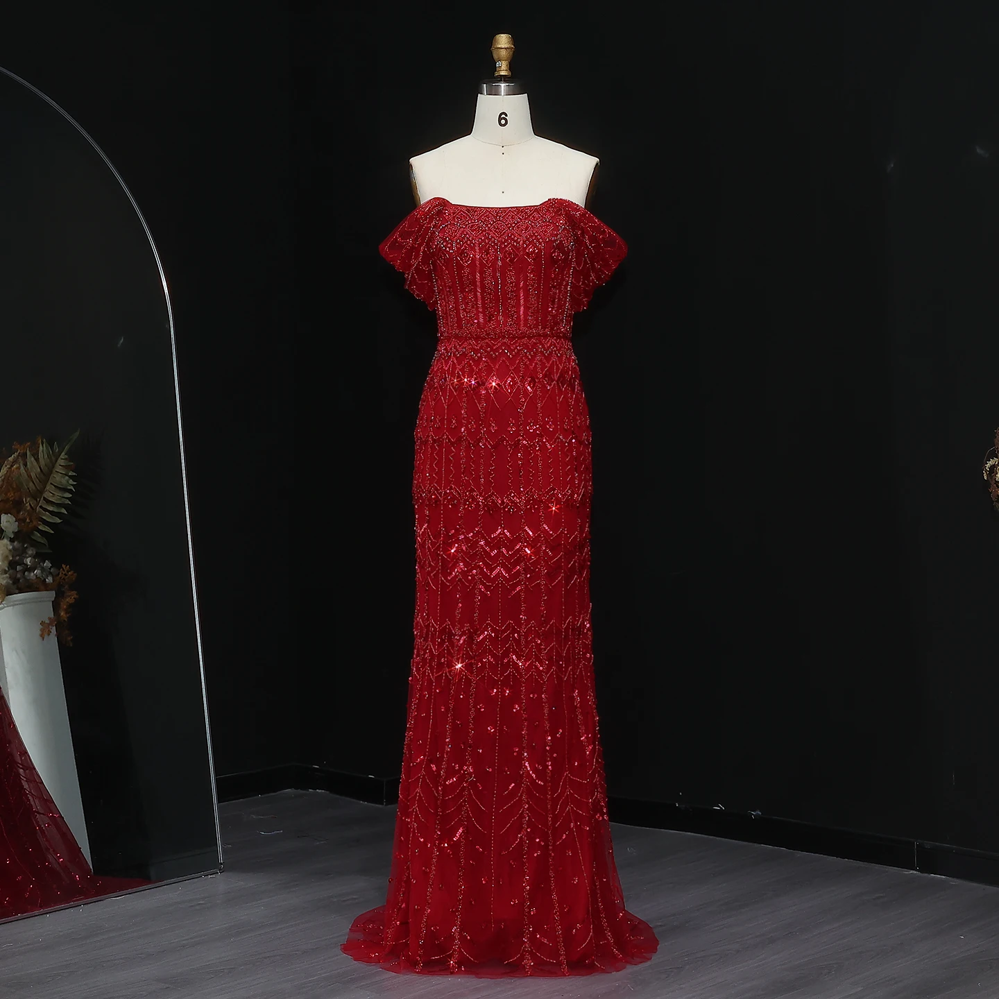 Sharon Said Luxuriöses Dubai Grünes Meerjungfrauenkleid Arabisches Abendkleid Fliederfarbene Flügelärmel 2026 Damen Hochzeitsfeierkleider SS291 Maßanfertigung – Detail 35