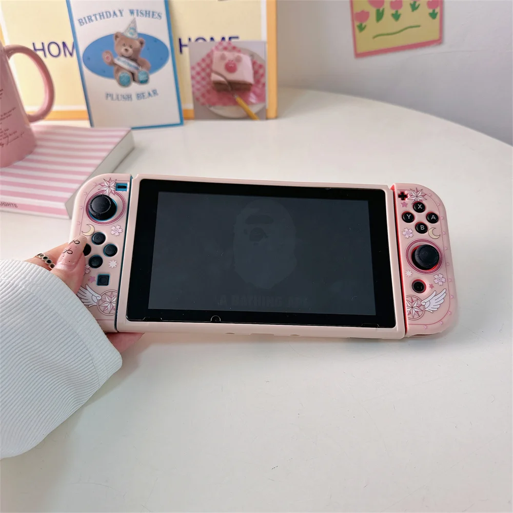 น่ารัก Magic Formation รูปแบบสําหรับ Nintendo SWITCH Oled Protector สําหรับชาย NS เกมคอนโซลอุปกรณ์เสริม