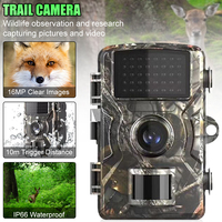 Mini Trail Camera 16MP 1080P Wildlife Scouting Camera with 12M Night Vision Motion Sensor IP66  Waterproof Monitoring  Tracking