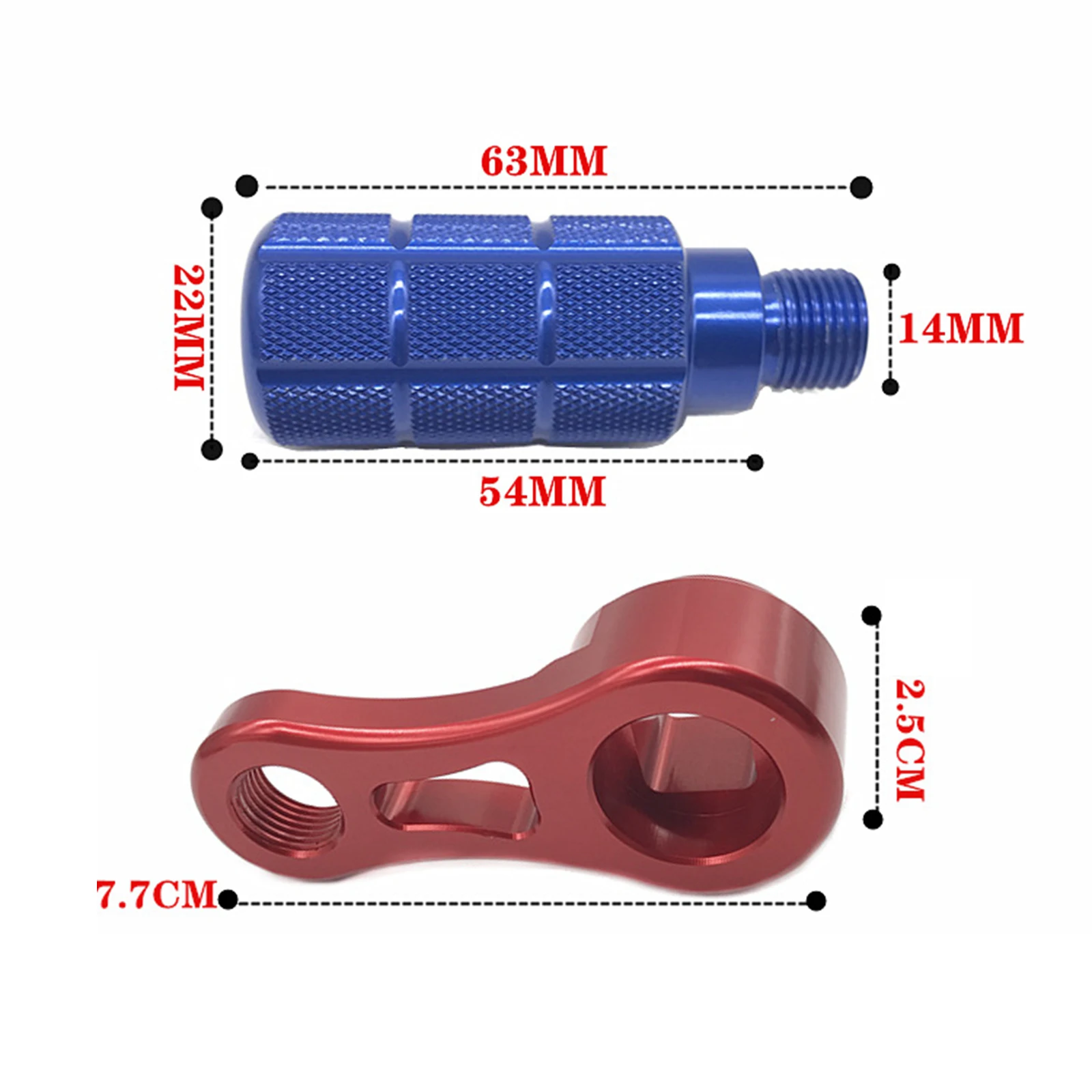 2Pcs Footrest Pegs Pedals Electric Bike Crank Pedal Motorcycle Accessories Footpegs Scooter Pedal Crank Leg for Niu U+B/M2/MS