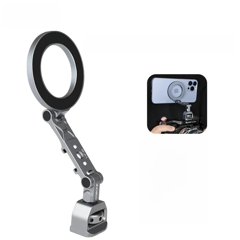 XILETU składany magnetyczny uchwyt na telefon aparat klatka dla królika statyw uniwersalne zewnętrzne akcesoria Magsafe dla iPhone 15 14 13 12 — zdjęcie produktu 7