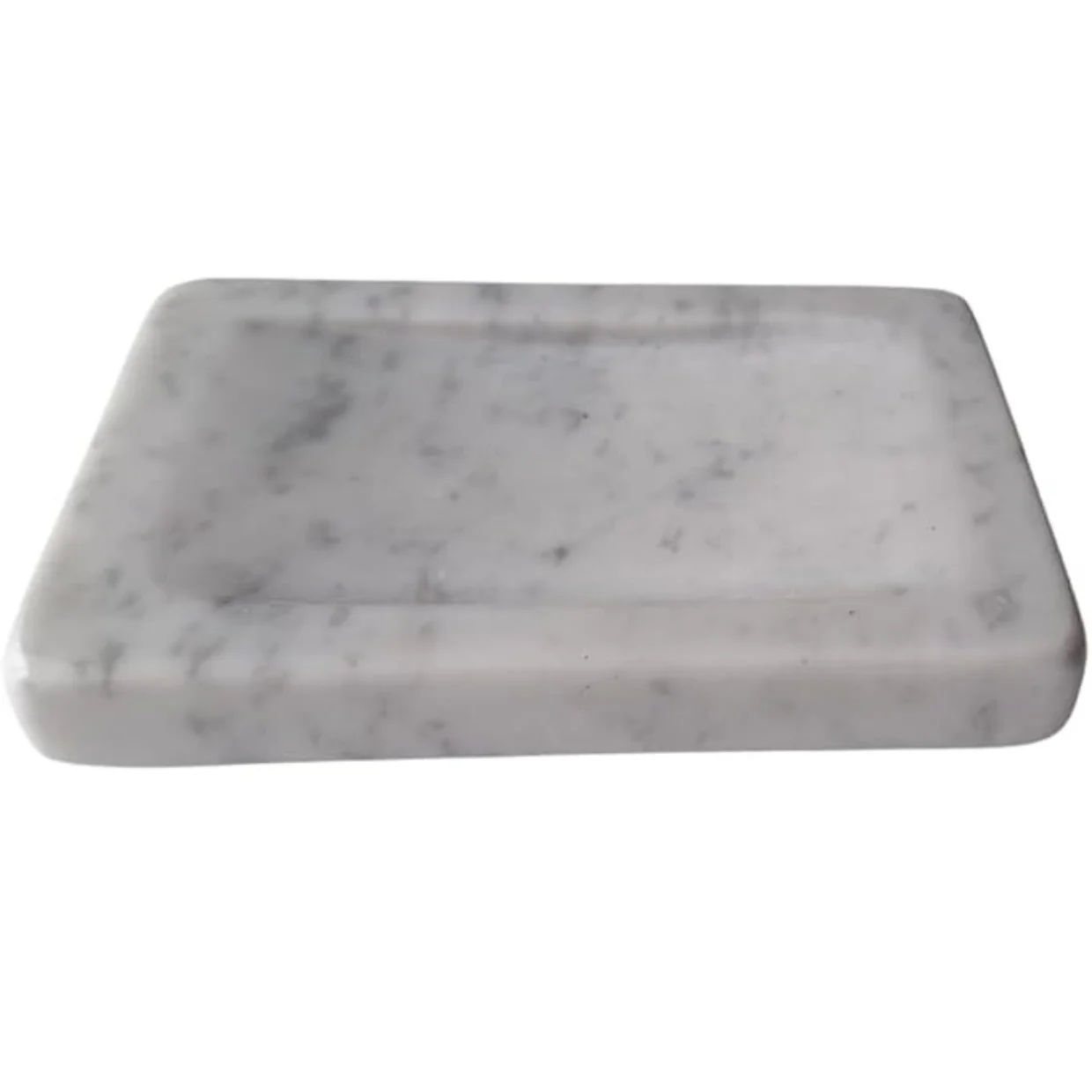 Portasapone in Marmo Bianco 13×8 cm – Fatto a Mano – Porta Sapone Elegante in Pietra Naturale per Bagno – Design Moderno, Solido e Raffinato | Kalu Creations