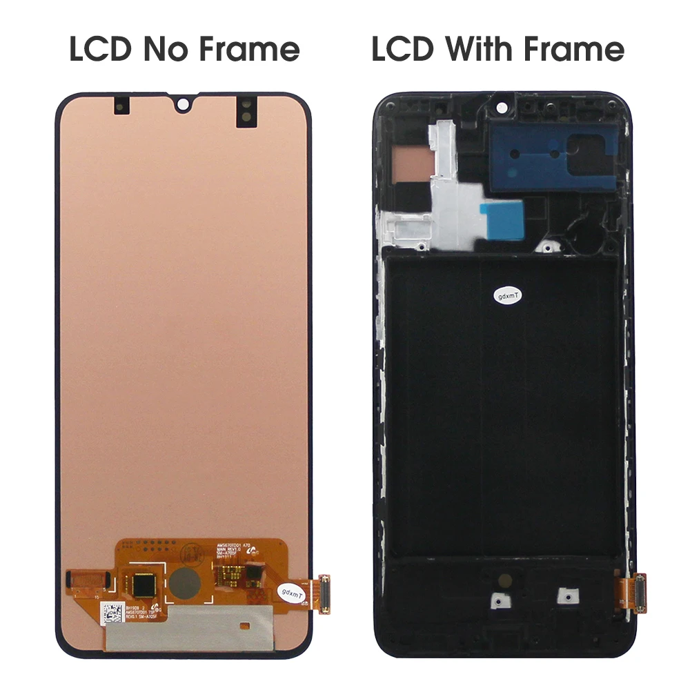 6.7\'\' Super AMOLED A70 Display Screen with Fingerprint, for Samsung Galaxy A70 A705 A705F Lcd Display Touch Screen Digitizer