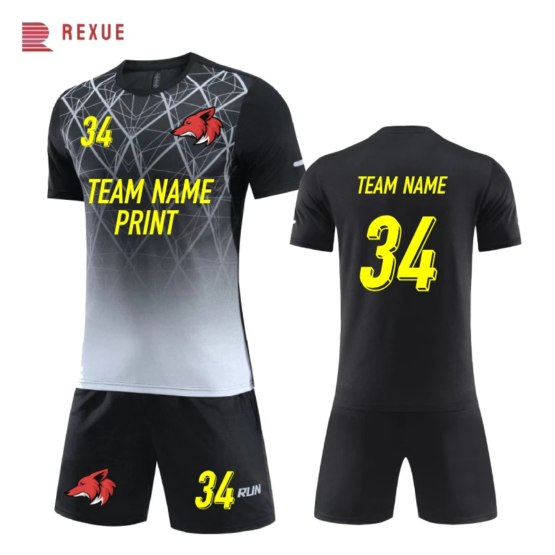 25/25 Thai Football Jersey Men Children Soccer Set  Soccer Sports Uniforms Kids Play Ball Sportswear Children's football suit