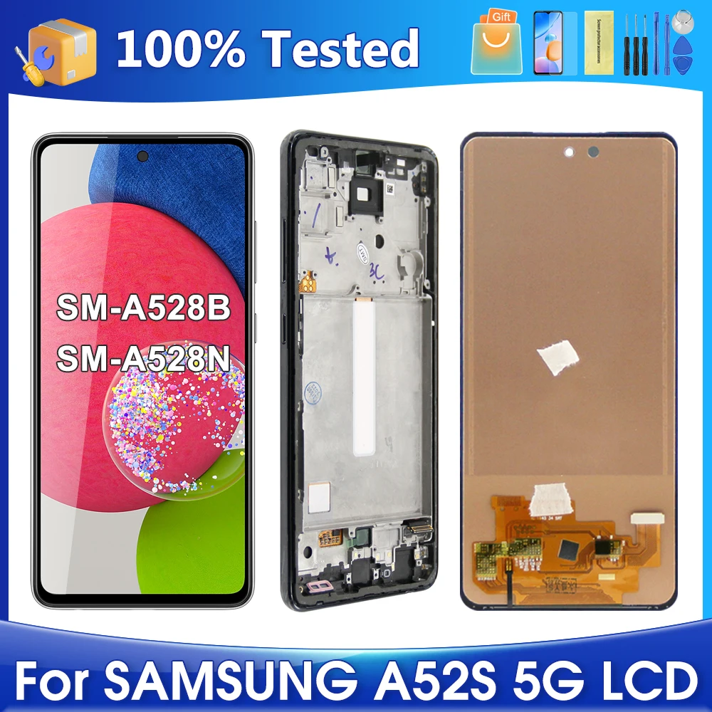 6.5''A52S 5G For Samsung For A528 A528B A528B/DS A528N LCD Display Touch Screen Digitizer Assembly Replacement