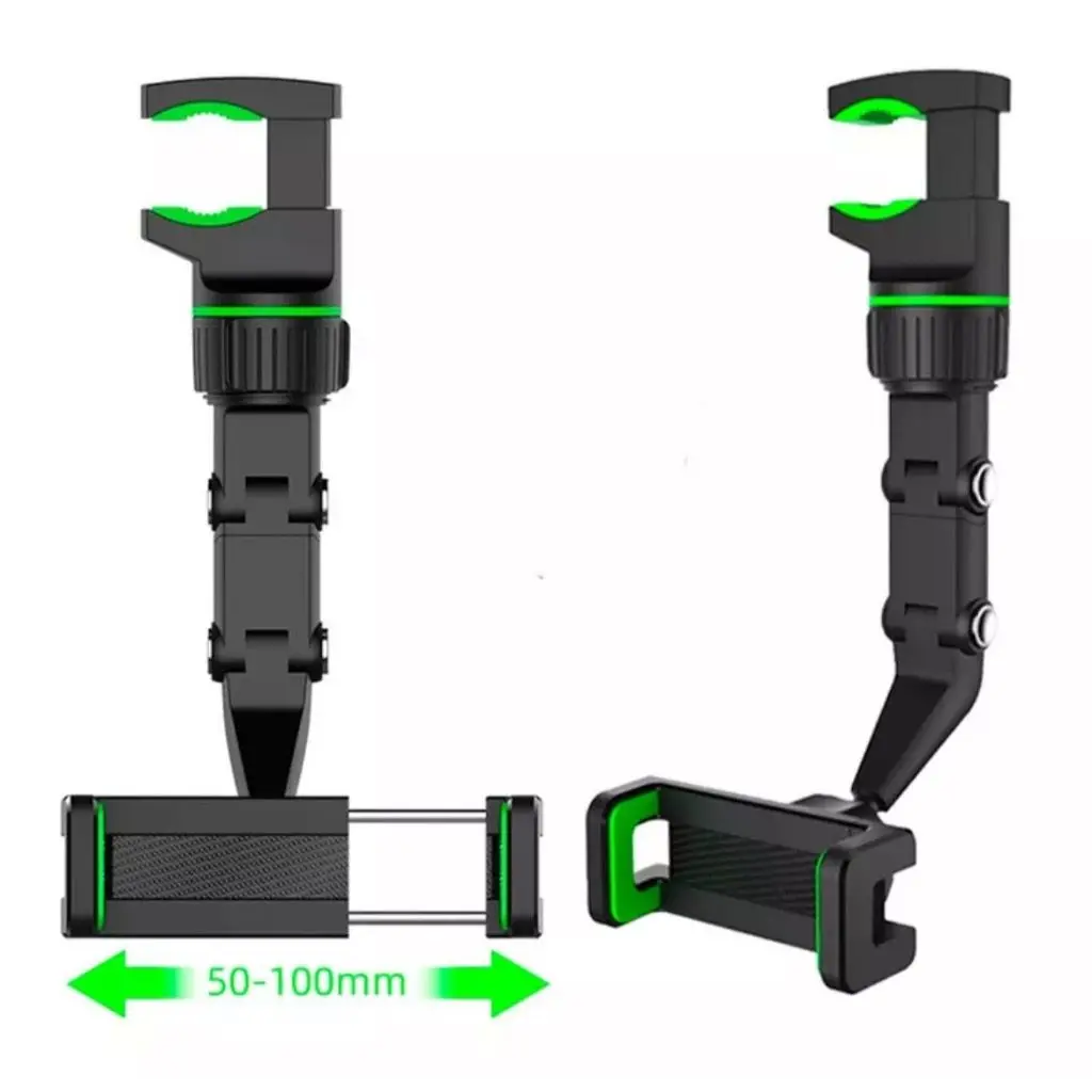 Suporte Veicular Ajustável de Celular Universal e GPS para Retrovisor de Carro