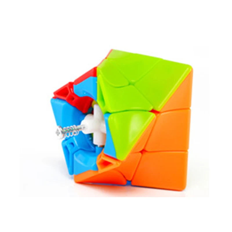 [Fanxin Twist 3x3 Cube] Solid Color Irregular Shape Creative Smooth Stress Relief Puzzle Toy for Children