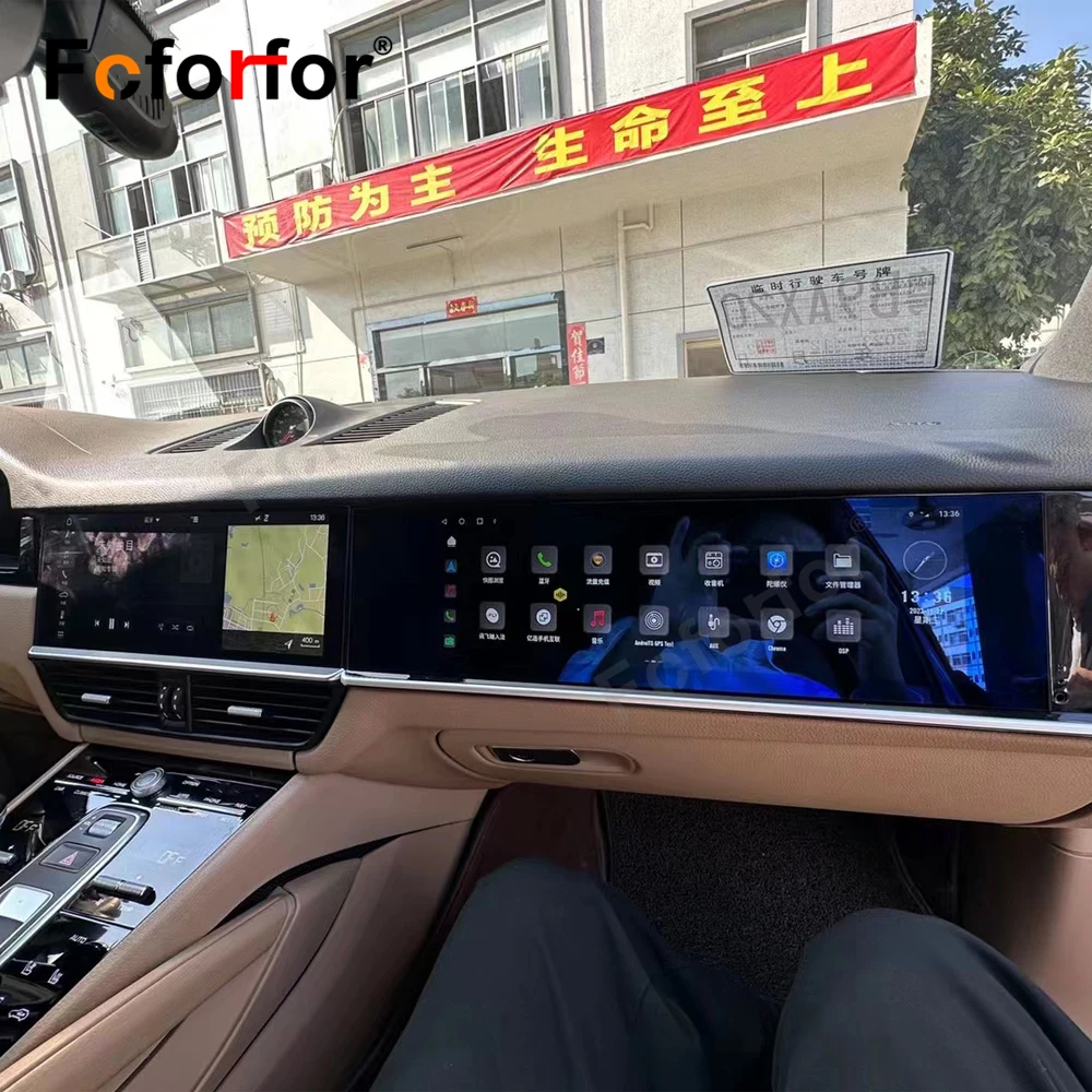 Upgrade 2024 Co Pilot Entertainment Screen For Porsche Cayenne 2017-2023 Android Car AUTO GPS Navigation Multimedia Player