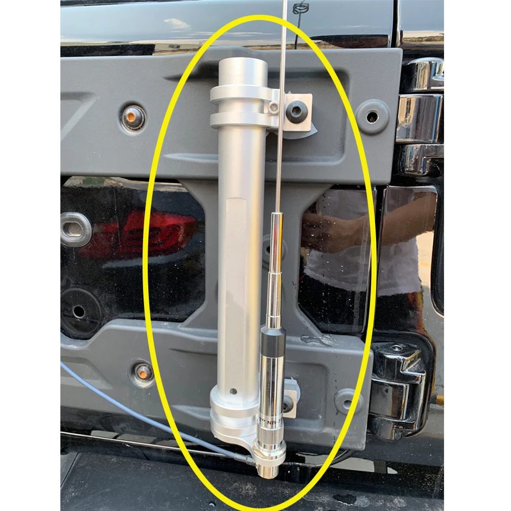 

SXMA JL1122 Flag Pole Holder Tailgate Flag Mount Aluminum Alloy Multi-Function Flagpole Bracket for Jeep JL for Wrangler 2018+