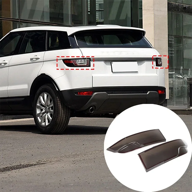 Smoked Black Car Taillight Tail Light Lamp Decoration Cover for Land Rover Range Rover Evoque 2012-2019 Exterior Accessories