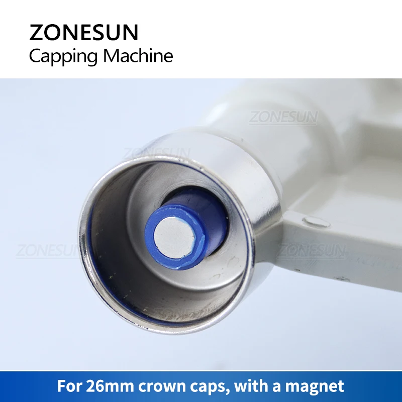 ZONESUN ZS-BBC1 Manual Beer Lid Sealing Capper Soft Drinks Capping Machine Soda Water Sauce Bottles Cover Caper Wine Bottle