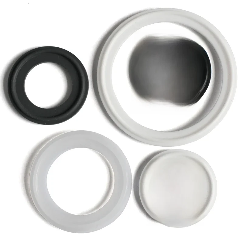 Joint d'étanchéité sanitaire à trois clips, 2 pièces, 5 pièces, TC25,4mm-233mm, adapté au silicium PTFE FKM EPDM fait maison