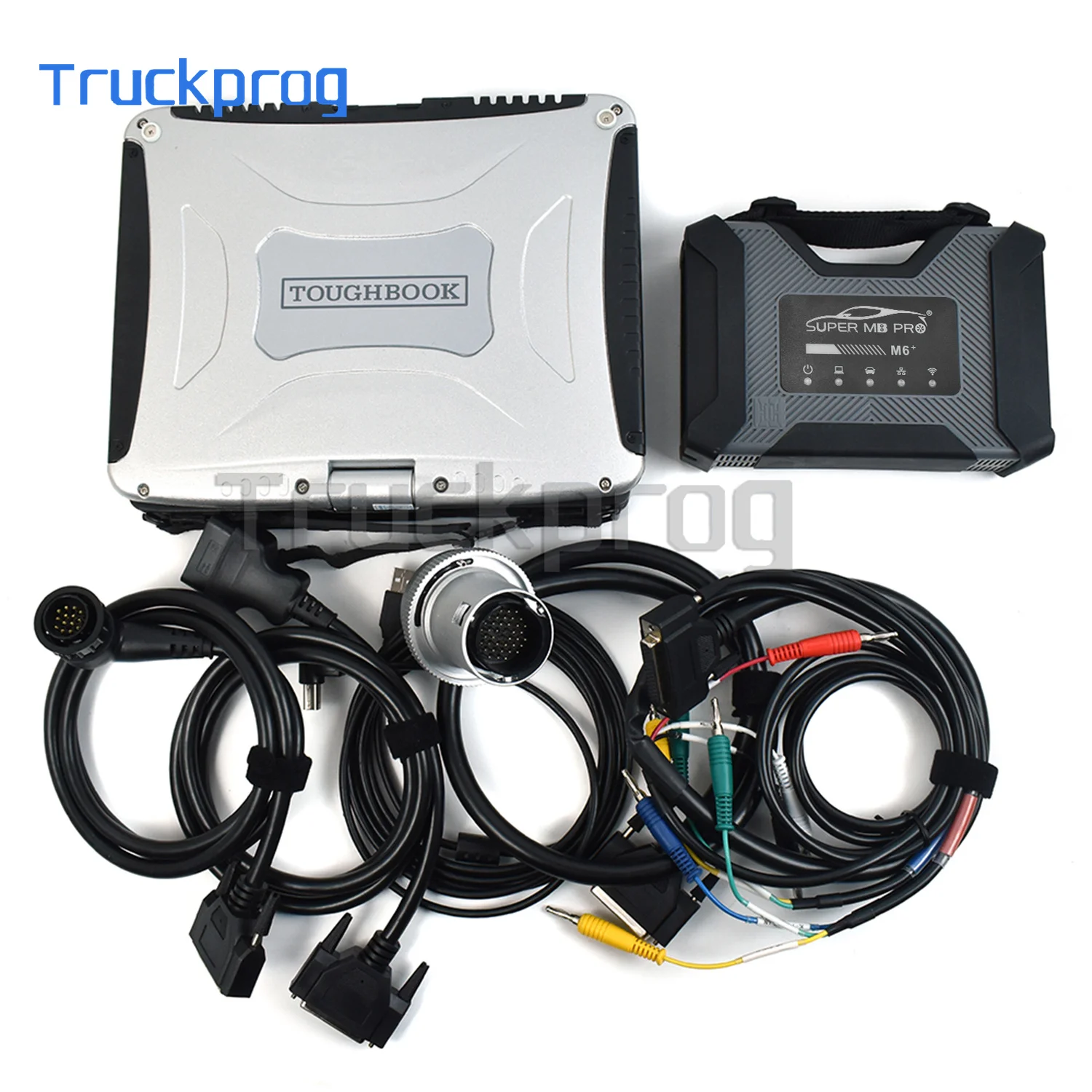 

Thoughbook CF 19 Laptop+Super MB Pro M6 Star Wireless DoIP Car Truck Diagnosis Tool For Benz MB Trucks 12V Car 24v Diesel Truck