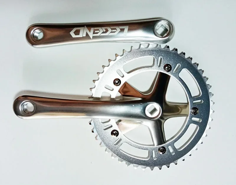 AliExpress NONE Fixed Gear Bike Crank Set, Aluminum Chainwheel, Alloy Crankset, Sprocket, 170mm, 46T