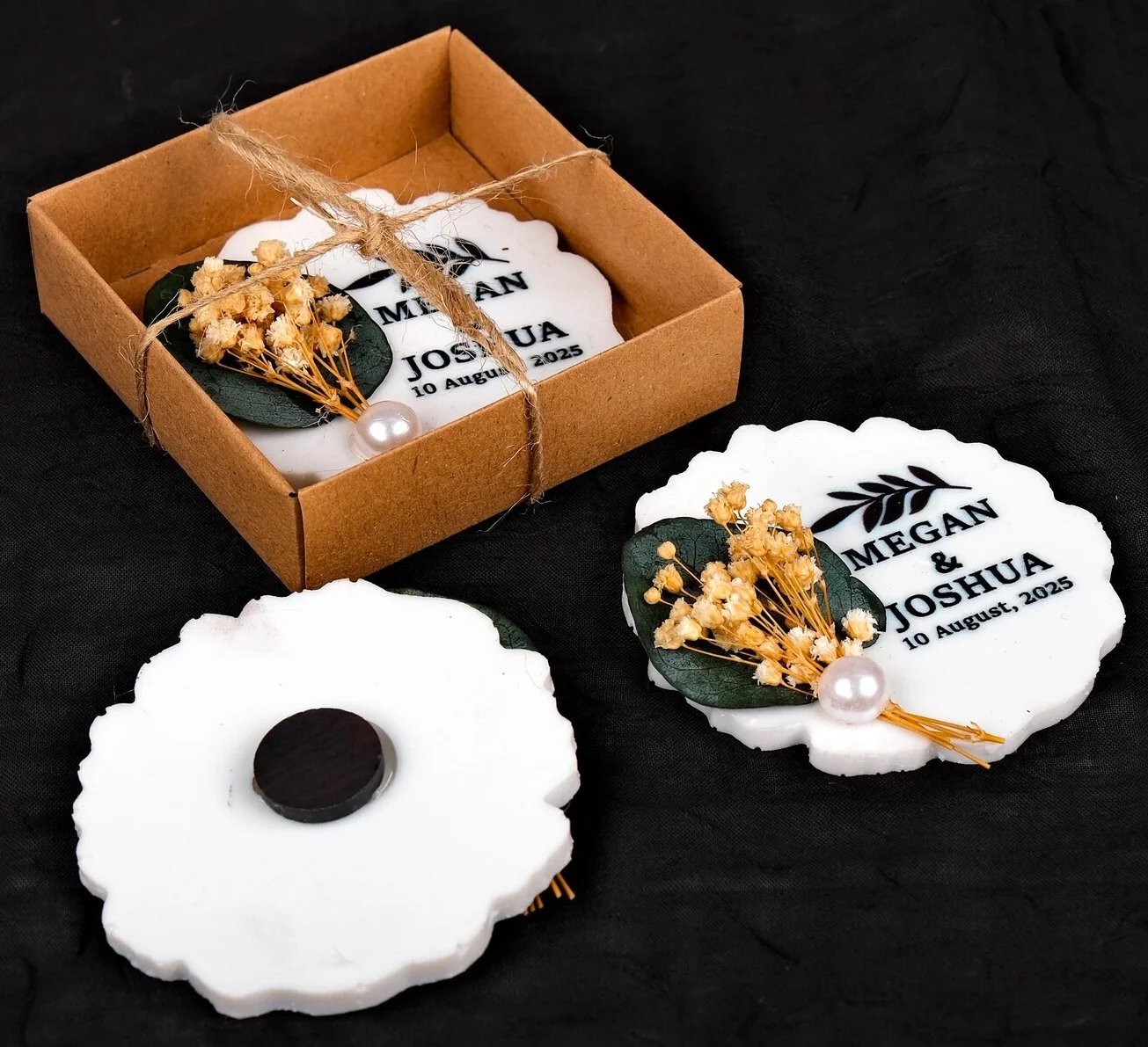 

Custom Magnets, Epoxy Resin, Bridal Shower Favors, Fridge Magnets, Wedding Favor Magnet, Save The Date Magnet