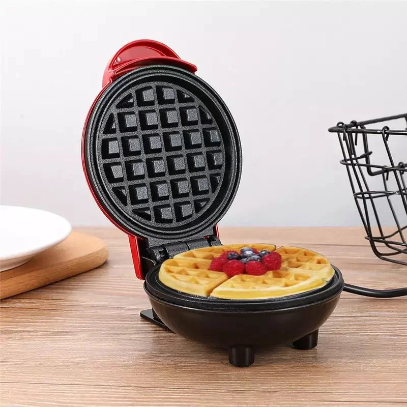 Mini Electric Snack 110V 550W Portable Small Waffle Making Machine