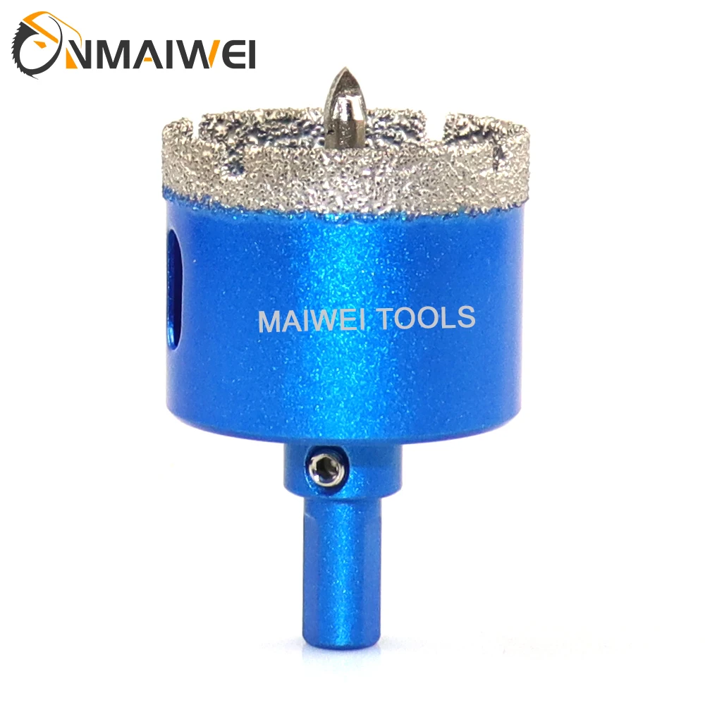 8PCS 6-45mm Diamond Coated Drill Bits Set Ceramic Tile Hole Saw with position drill for Glass Marble Granite Stone Porcelain