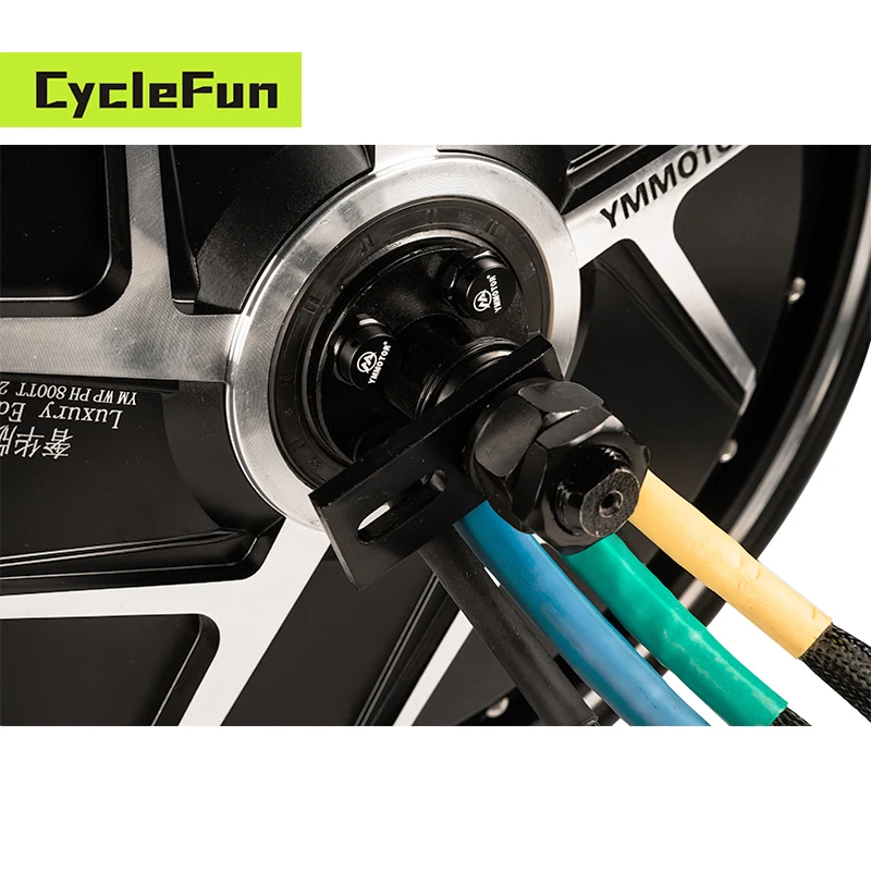 YMMOTOR 13*3.5 Inci 3000W V3 WP BLDC Roda Kustom Motor Hub 3KW untuk Sepeda Motor Listrik Daya Tinggi Kecepatan Terus Menerus 90kmh