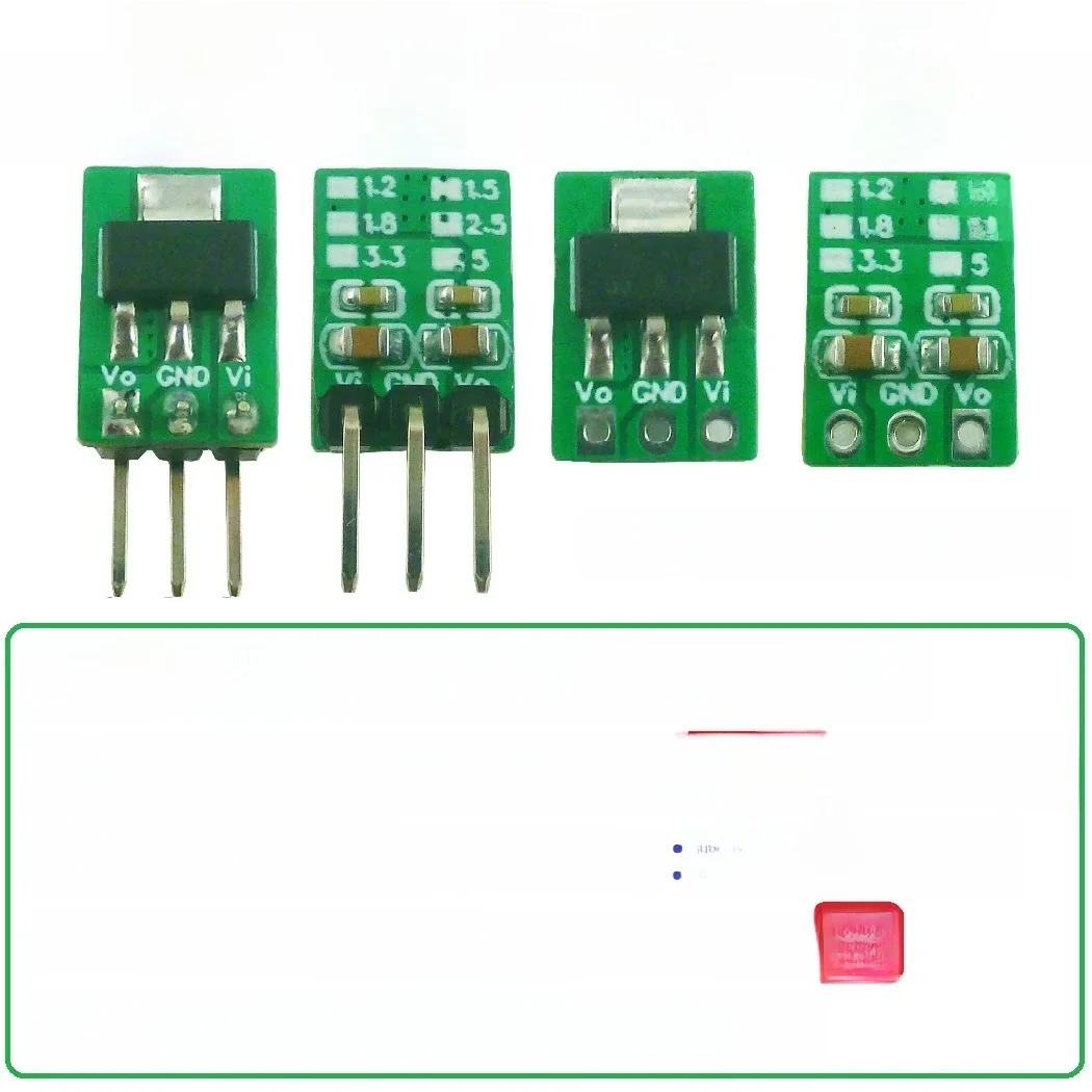 Pour Arduiuo ESP32 Tiny Out 1A 1.2V 1.8V 2.5V 3.3V 5V 80MV tension de chute 60uA veille abaisseur Buck LDO Module rep AMS1117 7805
