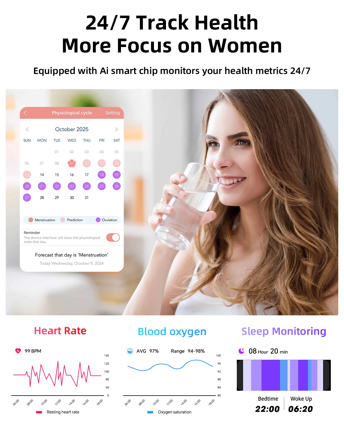 ساعة كارشيلور الذكية للرجال، مكالمة بلوتوث، ساعة رياضية نسائية، شاشة 1.39 اتش دي، ساعة ذكية مع معدل ضربات القلب، النوم، أكسيا الدم