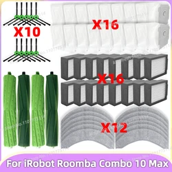 iRobot Roomba Combo 10 Max 交換部品 メインローラー サイドブラシ HEPAフィルター モップパッド ダストバッグ アクセサリー対応