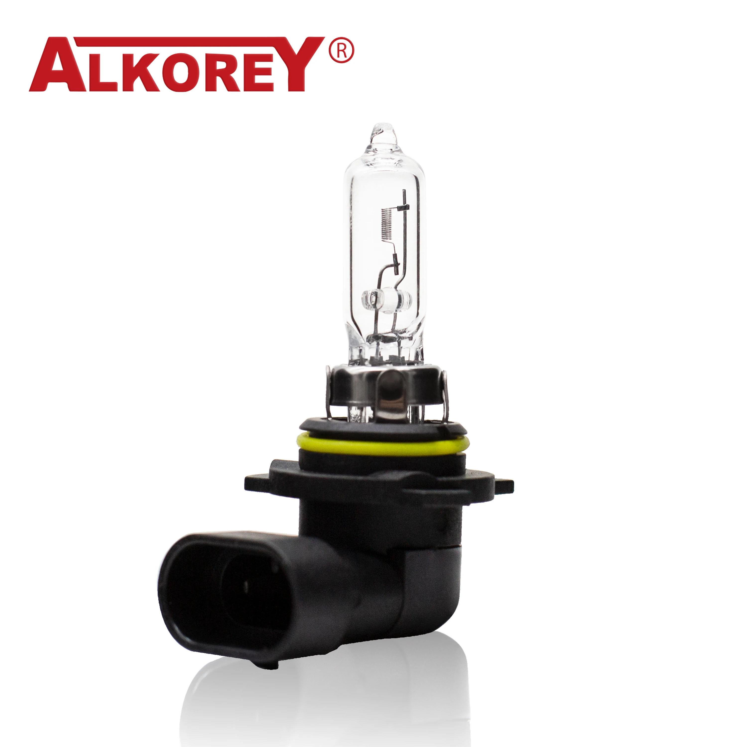 Alkorey-bombillas transparentes para faros delanteros de coche, Luz antiniebla de larga duración, lámparas halógenas de conducción, 9012 Hir2, 12V, 55W, 3350K, 2 uds.