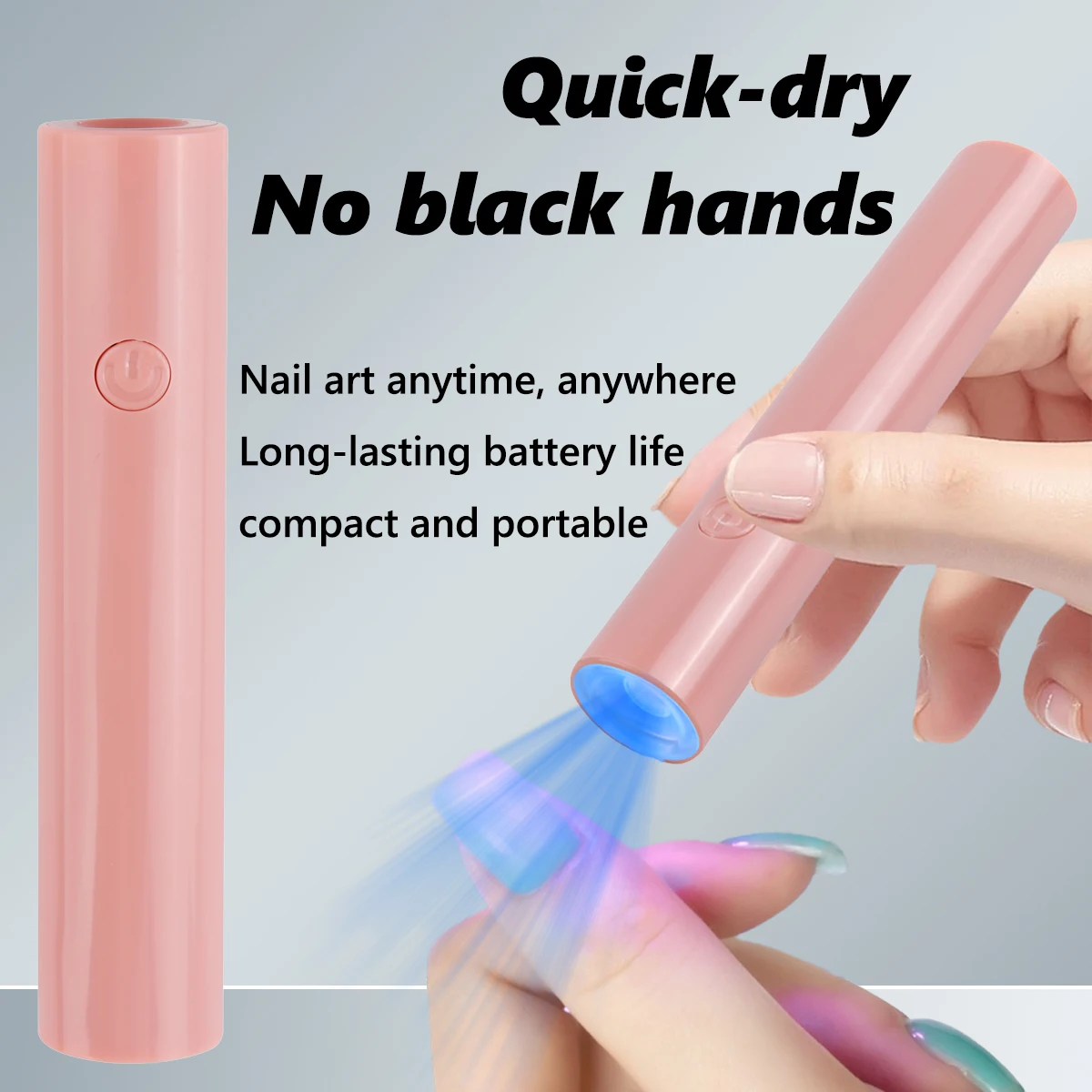 مصباح أظافر LED محمول يعمل بمنفذ USB، علاج سريع، ضوء UV محمول للأظافر، مجفف أظافر USB مع شاشة LED، أدوات تزيين الأظافر