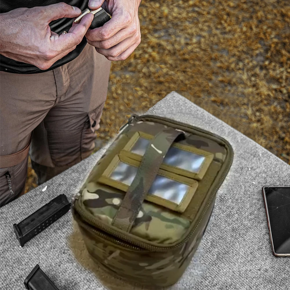 Military Tatical Bullet Bag Detachable Inner Space Ammunition Carrier Pouch Portable Ammunition Box for Rifle Shotgun Range