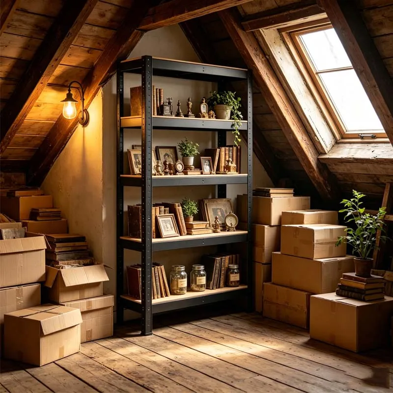 Étagère métallique robuste à 5 niveaux, capacité de charge de 500 kg, conception sans boulons, structure modulable, hauteur des niveaux en MDF réglable, grande taille, étagère de rangement polyvalente idéale pour entrepôt, garage, cuisine, chambre, bureau, sous-sol, organisation domestique