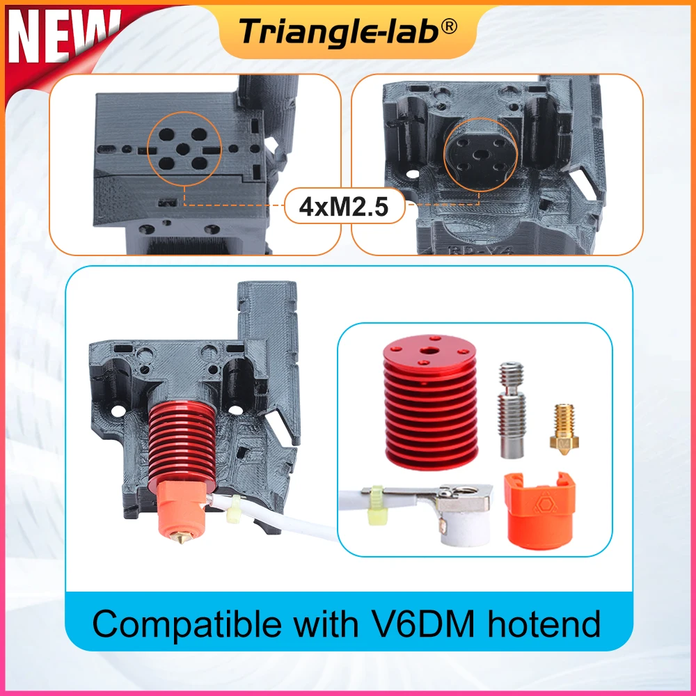 Imagem -06 - Trianglelab Dde-r Ddb Extrusora de Acionamento Direto para Impressora 3d Creality Ender3 Cr10 Compatível com Dragon Rapido Td6s V6dm Hotend c