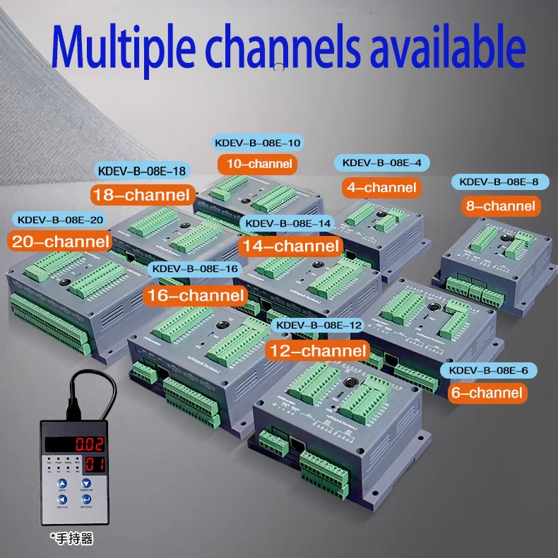 Multi-Channel Dynamic Sensor Digital Transmitter Rs485/232 Signal Transmitter Communication Modbus-Tcp/Ethercat Weighing Sensor Signal Amplifier