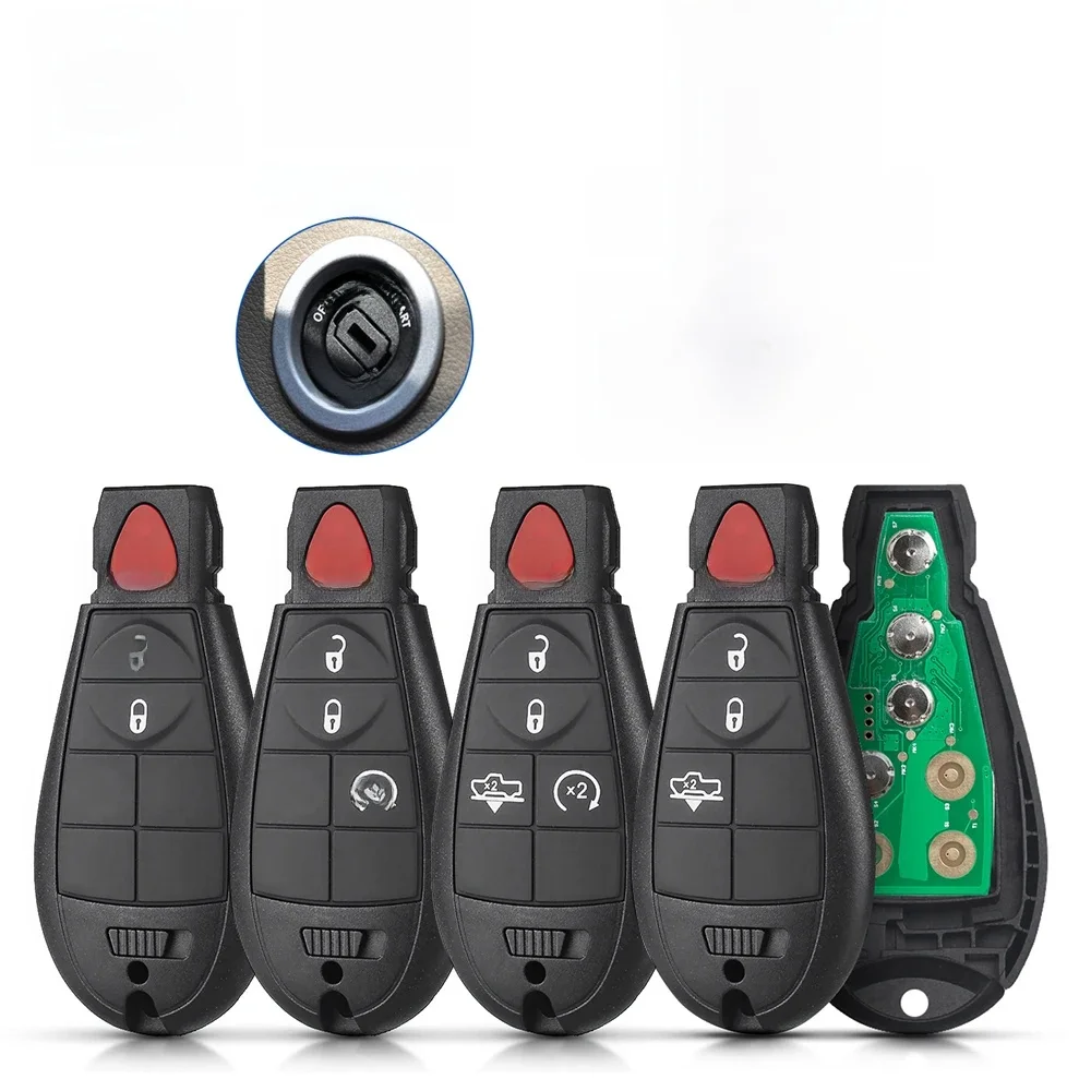 Dandkey 433Mhz IYZ-C01C M3N5WY783X zdalny inteligentny klucz do chryslera Jeep Dodge ładowarka samochodowa Challenger Durango Grand Caravan Fob — zdjęcie 2