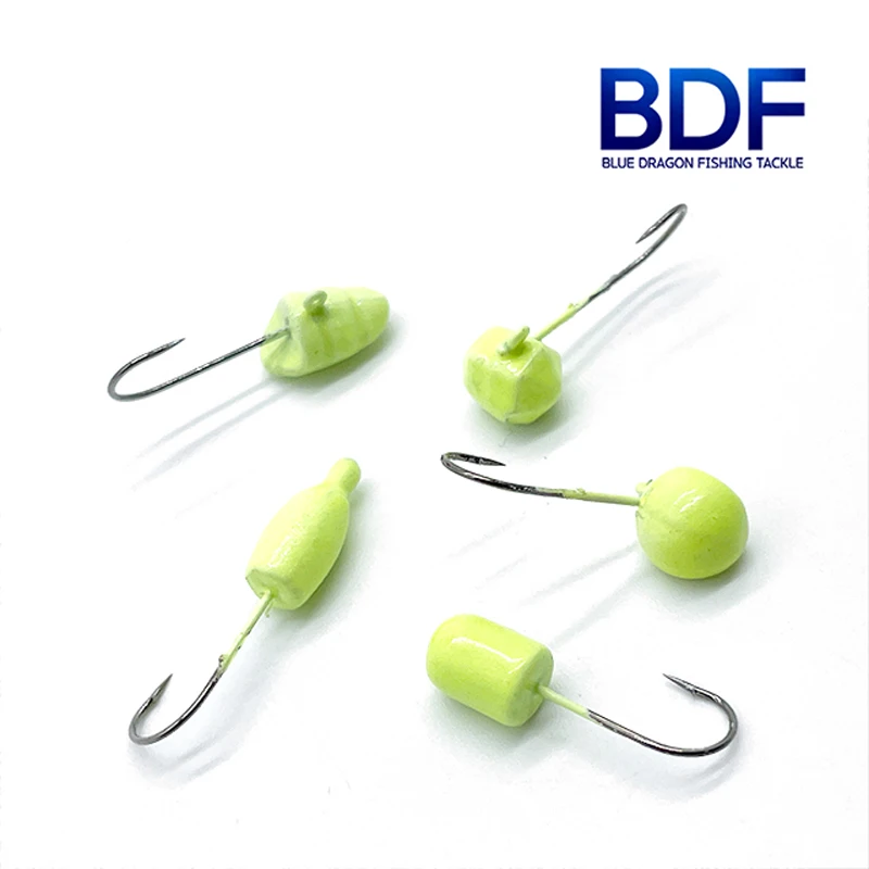 أزرق التنين تهزهز أسود مضيء 5 أشكال 1 جرام 1.5 جرام 2 جرام سمك الصخور الدنيس البحري الحبار