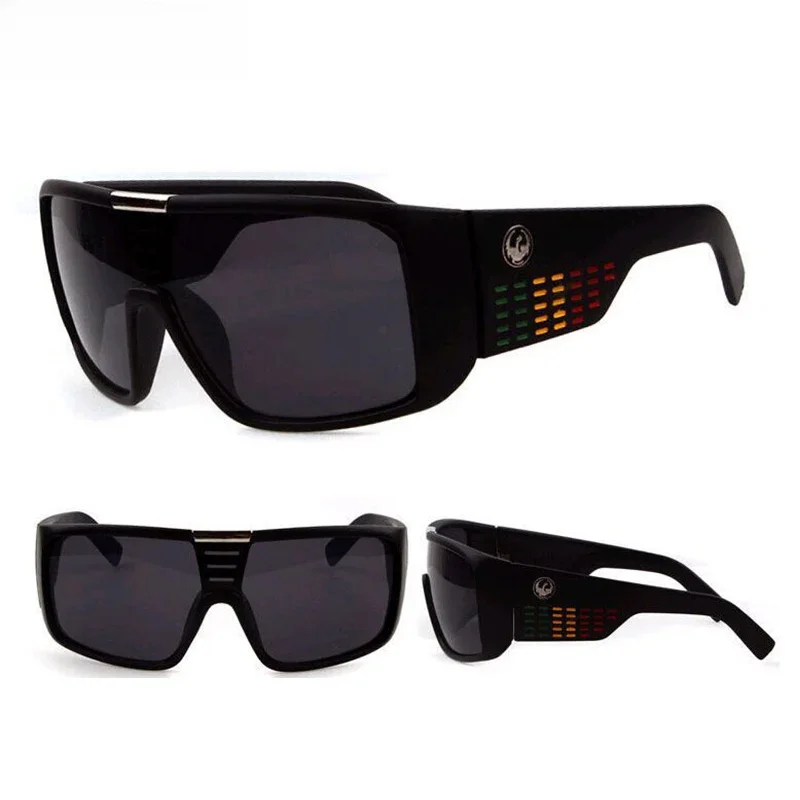 AliExpress Red Bean Cycling Sunglasses Men Reflective Coating Square Sun Glasses For Men Dragon Brand Design Cycling Eyewear Camping Cycling Glasses