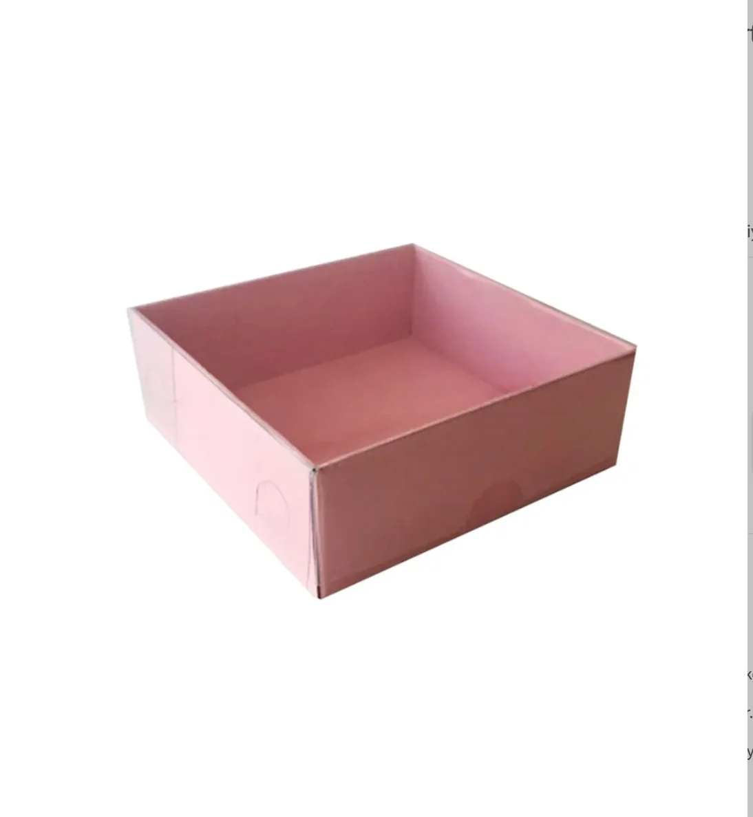 Multipurpose Empty Kraft Cardboard Box With Transparent Acetate Great choice for baby shower, wedding and bridal sho