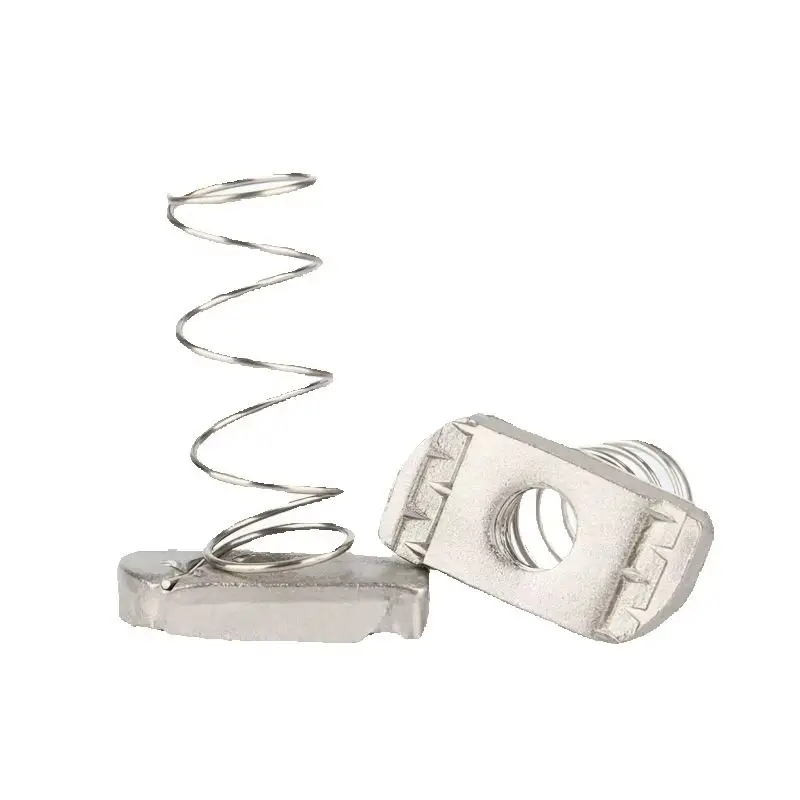 

20PCS 304 Stainless Steel Spring Nut 316 Spring Nut Profile AccessoriesT Rectangular Nut M6 M8 M10 M12