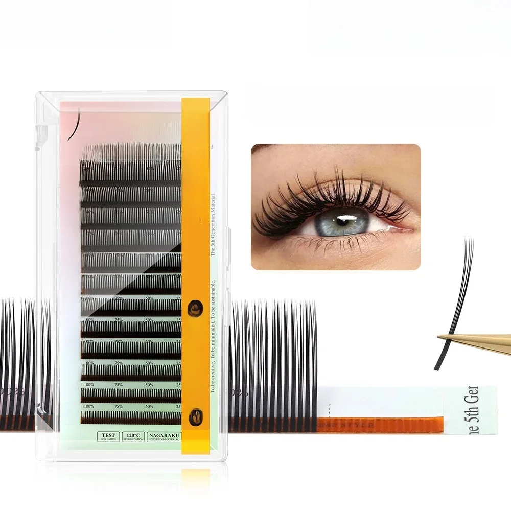 NAGARAKU 5D Flower Volume Spike Wimpern Soft Natural Russia Style Anime Flora Mascara Effect