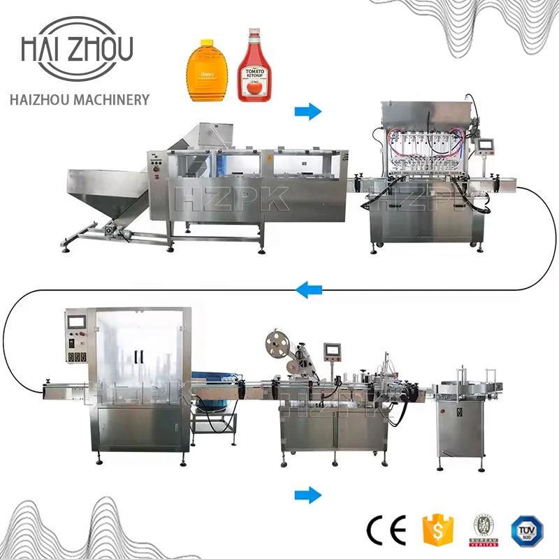 

HAIZHOU Automatic Packaging Line Customization | Bottle Washing Filling Capping Labeling Shrink Collecting | Contact for Quot