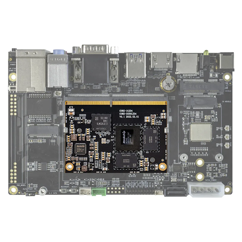Rockchip RK3588S Core Board 8K AI اللوحة الرئيسية 8-core 64-bit 4GB/8GB/16GB LPDDR4 NPU 6Tops يدعم Android Debian11AIoT #5