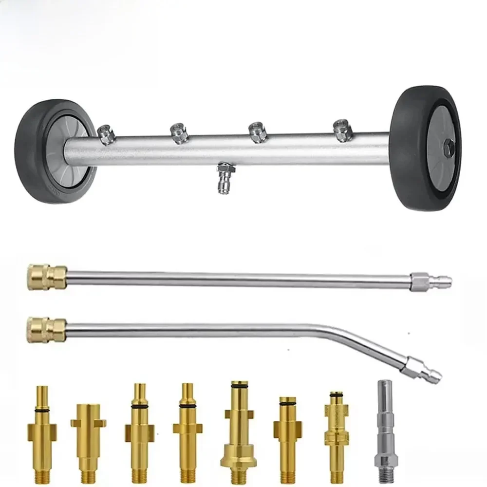 Onderwagen Schoner Water Bezem Auto Chassis Wassen Voor Karcher/Parkside/Black Decker Wassen De Bodem Van De Auto wasmachine Nozzles - afbeelding 2