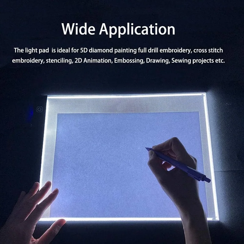 A4 LED Copy Board Light Tracing Box A4 LED Light Pad Tracing pad for Diamond Painting A4 Artist tracing Light pad Copy Tablet