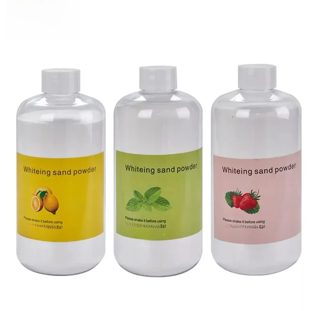 500g Dental Teeth Sandblasting Powder 65um 120um Micron Oral Plaque Stain Removal Powder Air Jet Flow Polisher Mint Lemon Flavor — zdjęcie 2