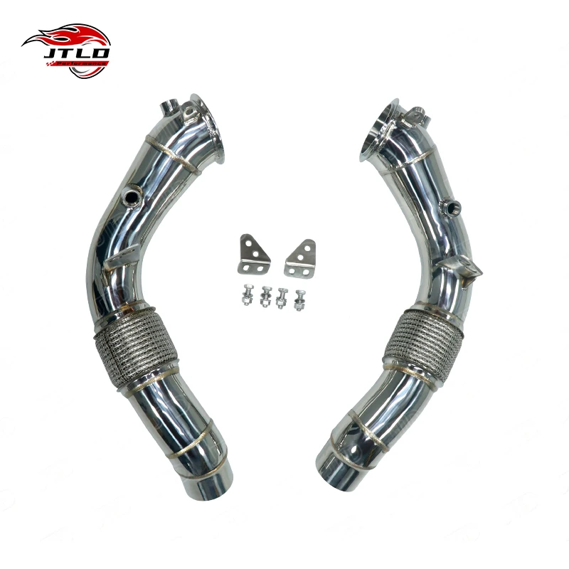 

JTLD Stainless Steel Polishing Catless Exhaust Downpipe for BMW F10 M5 F06 M6