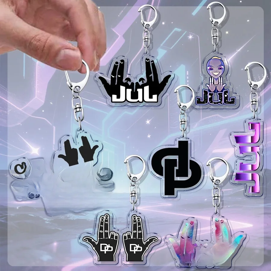 Porte-clés rappeur de rappeur français, pour accessoires, sac, porte-clés, bijoux, cadeaux pour Fans, Jul Marseille, musique