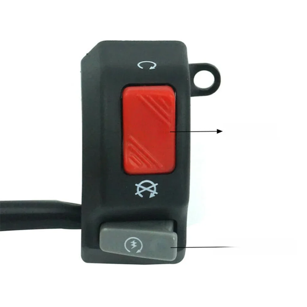 Interruptor universal para motocicleta, 7/8 polegadas, guidão, neblina, buzina, partida, botão