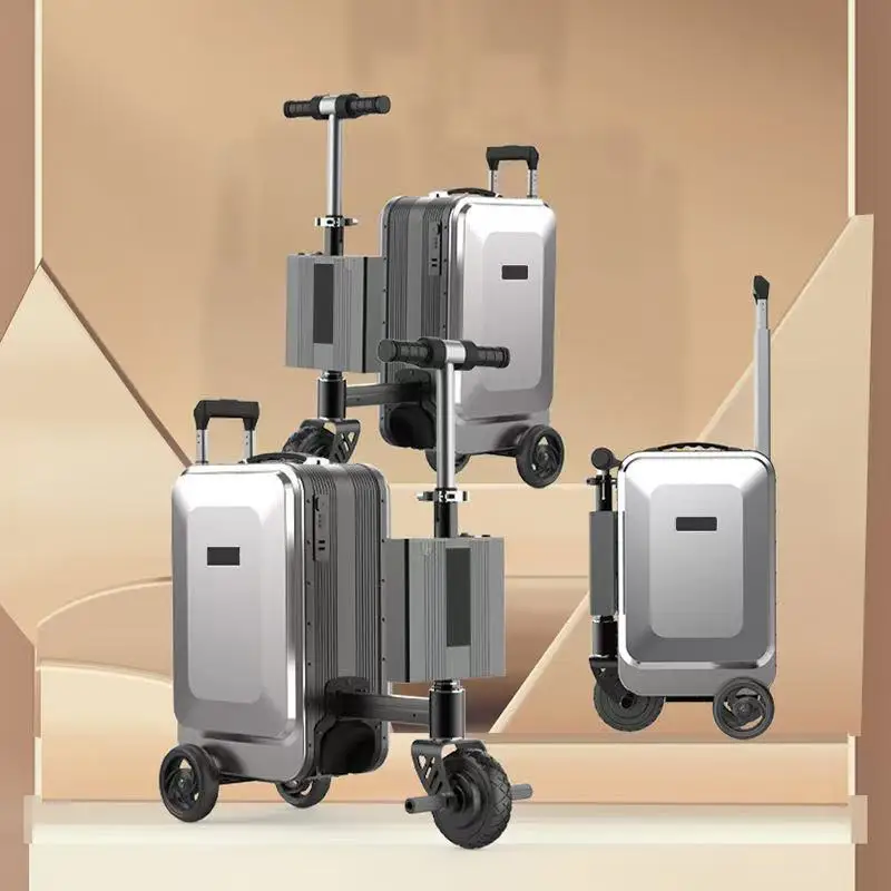 

【2025 HOT】28L 3-Wheel Electric Ride-On Suitcase - Smart Following/Anti-Tip - Adult Travel Scooter Luggage (Airport Approved)