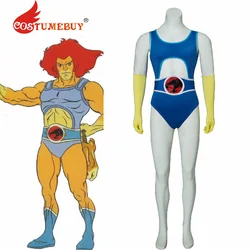 CostumeBuy Men's Lion-0 Cosplay Adult Thundercats Costume Halloween Jumpsuit Superhero Bodysuit with Belt Gloves Outfits