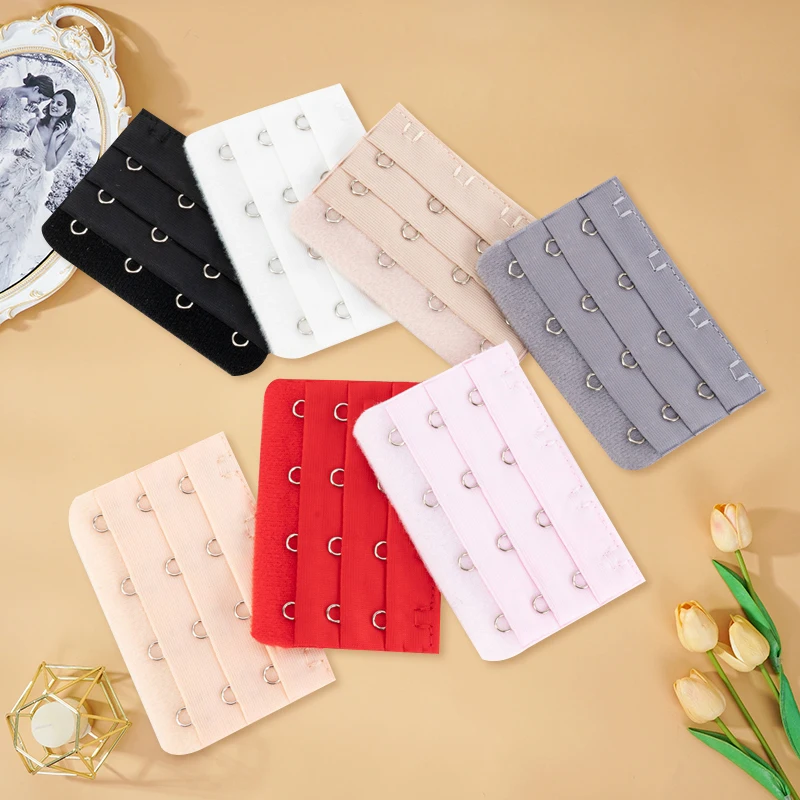 3/5pcs Bra Extenders Strap Extension 3 Hooks 2 Rows Women Intimates Lengthened Bra Hook Extenders Bra Intimates Accessories